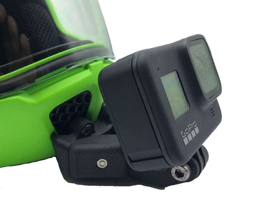 gopro an fullface helm befestigen GoPro Helmhalterung Curved Cookie Composites